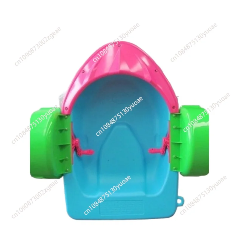 Hand-cranked boat anti-ultraviolet anti-aging outdoor inflatable pool single parent-child hand-cranked plastic rowing toy