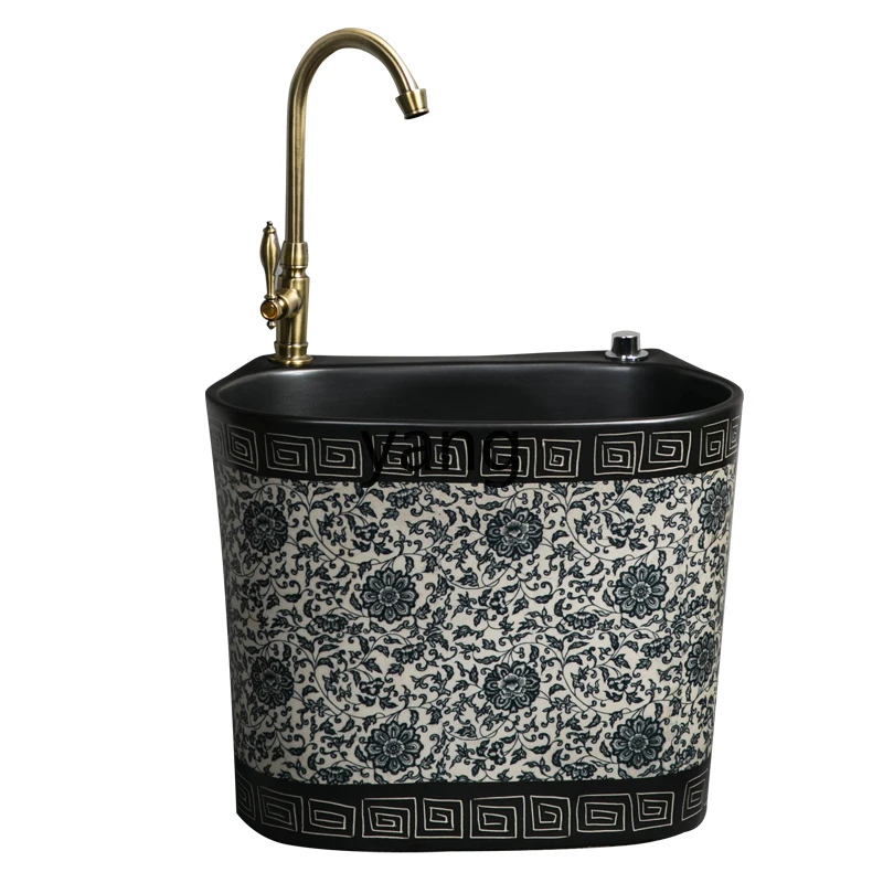 CCL mop pool integrated raised mop pool household bathroom courtyard rectangular ceramic sink basin