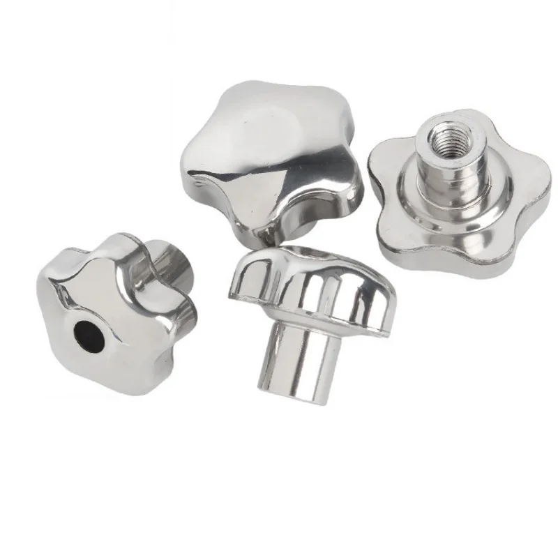 M6 M8 M10 M12 M14 M16 M18M20 304 acier inoxydable filetage femelle bouton étoile poignées en forme d'étoile écrous de serrage boutons prune roue à main