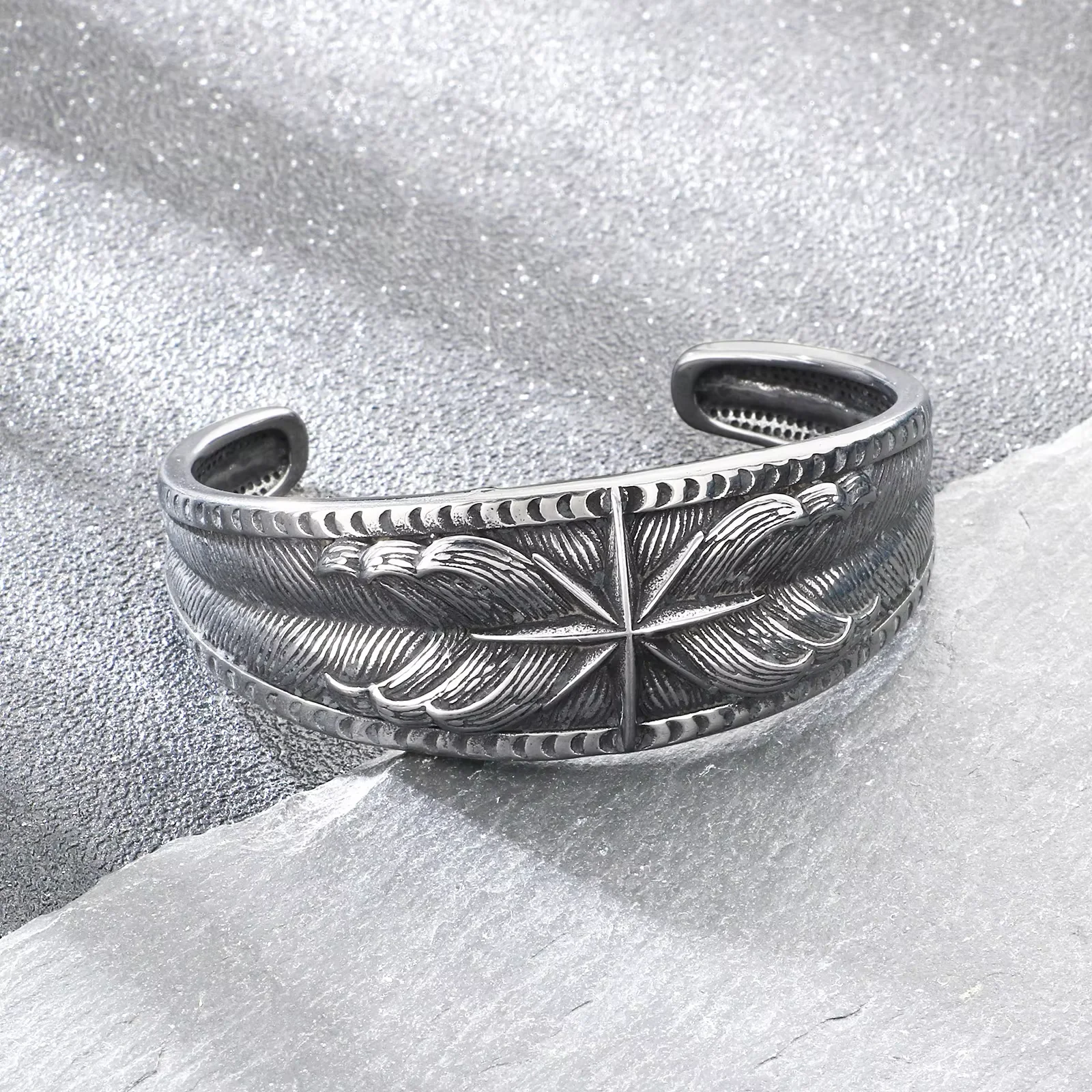 Vintage Fashion Outfits Men - Fongten Egyptian Pattern Horus Eye Stainless