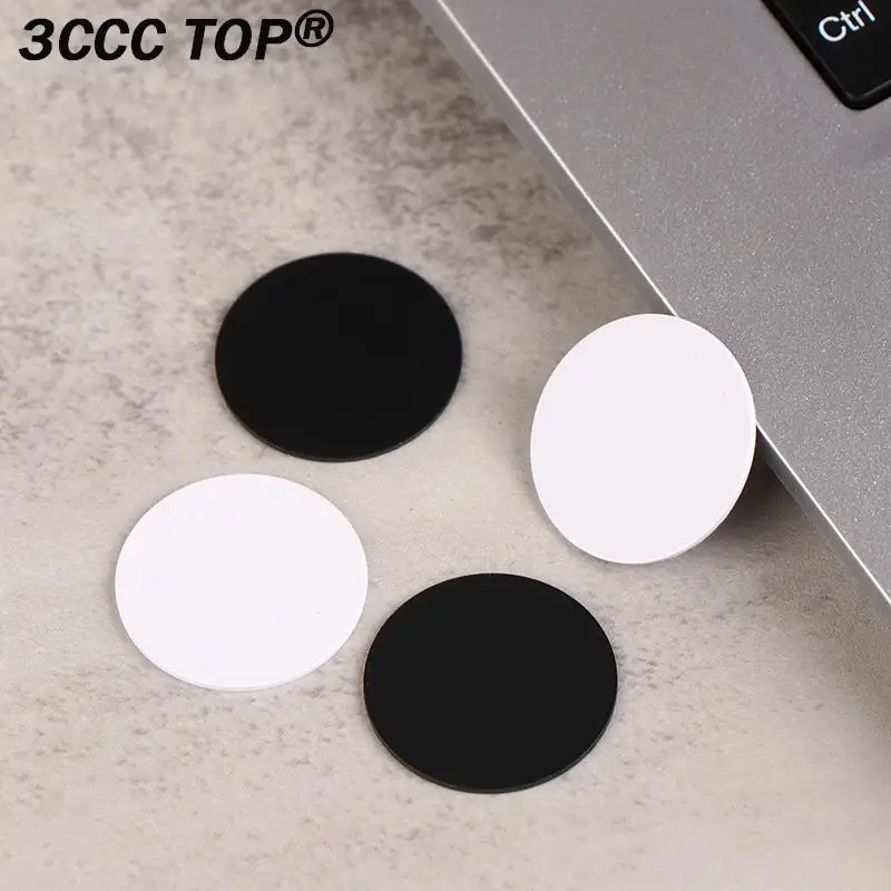 NFC Round Coin Labels regraváveis para jogo de telefone, preto e branco, Smart Cards, NFC, 504 Bytes, 25mm, NFC, NFC, 5PCs