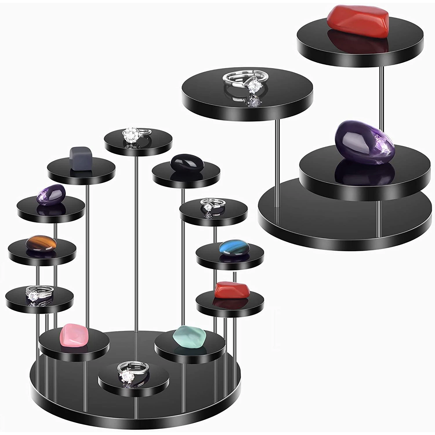 Acrylic display Stand for Jewelry Ring,Cupcake Acrylic Cupcake Riser Stand Round Display Holder Donuts Dessert Rack ,Pop Figures