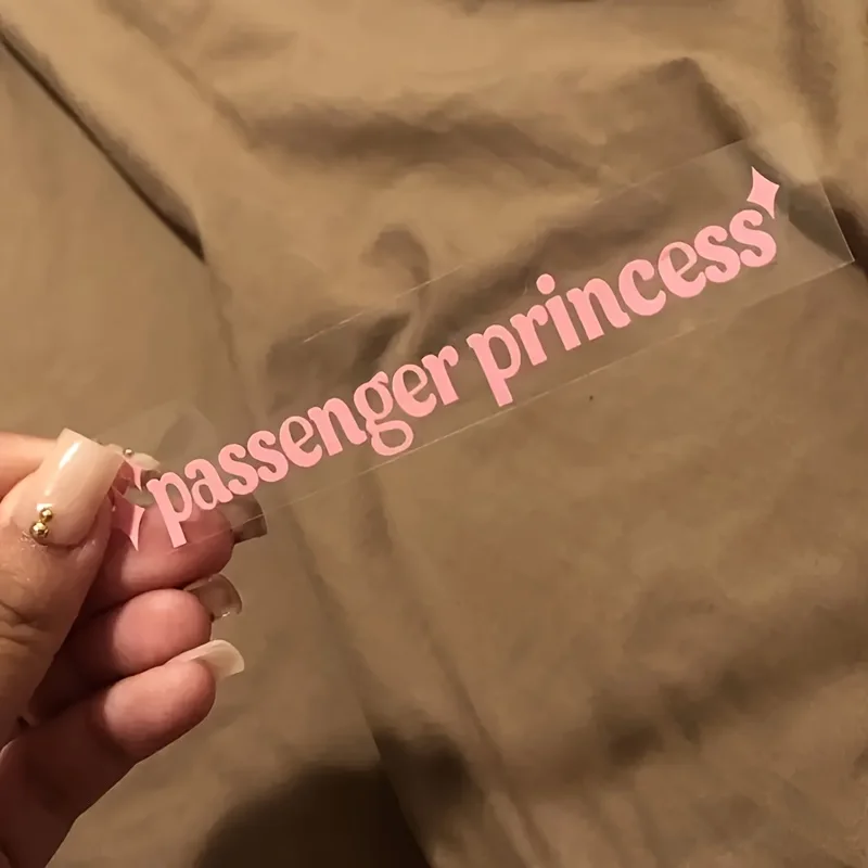 Princess Star Waterproof Vinyl Sticker Durable Decal Car Motorcycle Mirror Smooth Surface Decor