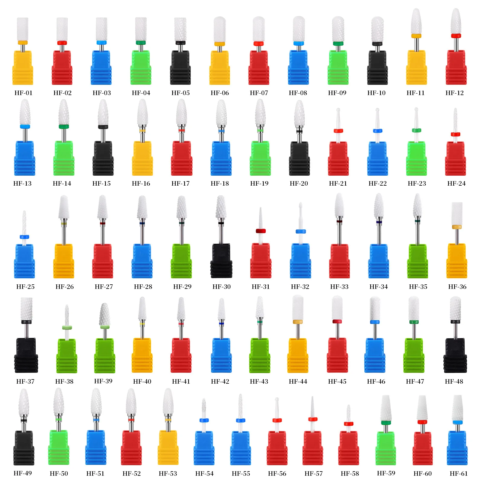 Juego de herramientas para decoración de uñas con cabezal de molienda de cerámica y accesorios eléctricos para taladro de uñas, Kit de manicura y pedicura para uso doméstico en salón