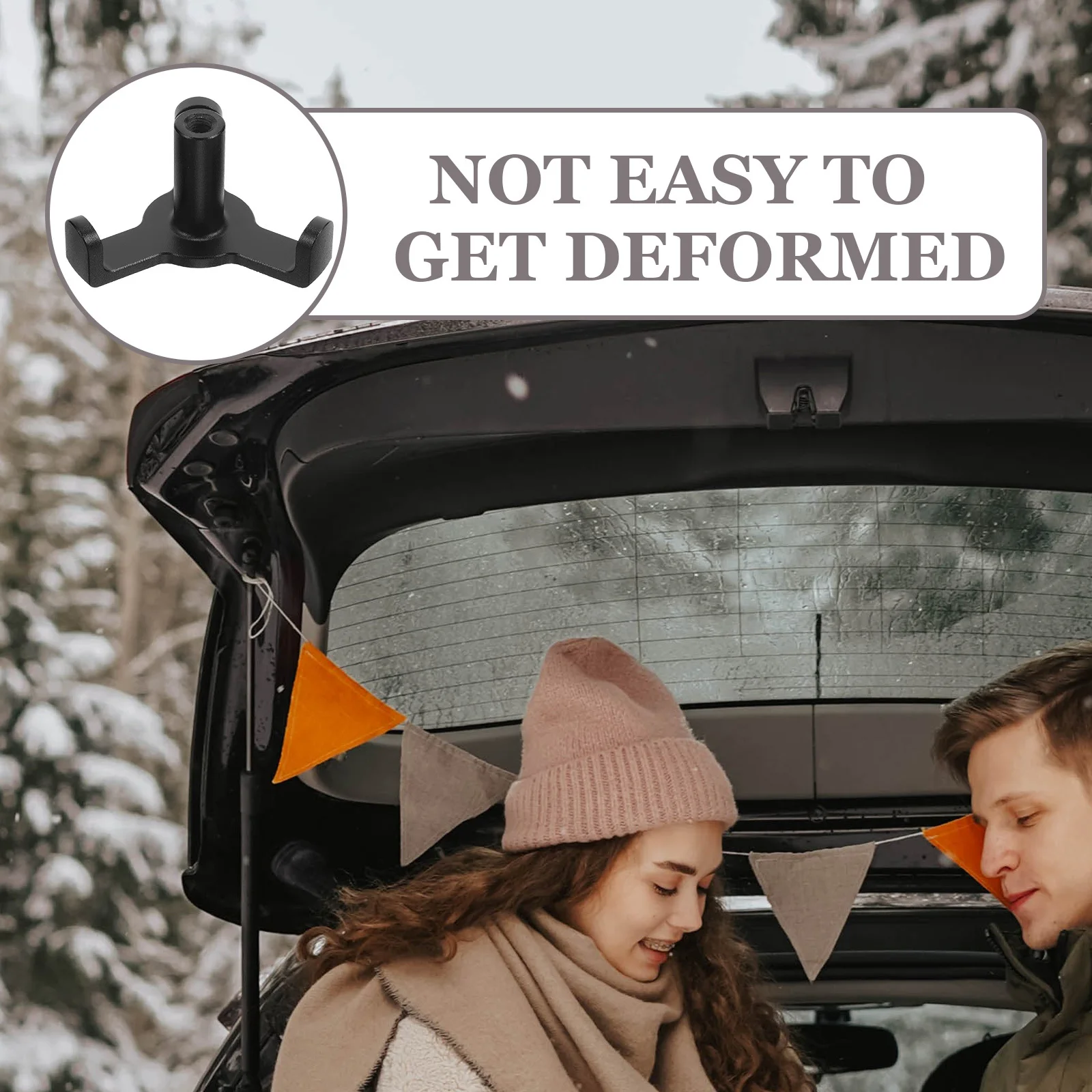 

Car Trunk Hook Aluminum Alloy Bag Hanger For Vehicle Interior Storage Organizer Compatible With 3 Car Accessories