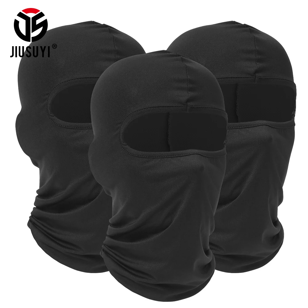 3 Pieces Quick-dry Balaclava Sports Full Face Mask Soft Breathable Beanies Cycling Helmet Liner Running Hiking Fishing Hood Caps