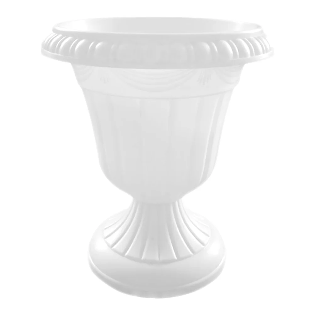 

Vase Wedding Ceremony Decorations Road Lead Flower Pot Balcony Planter Porch Home Household Decorative Accessory White