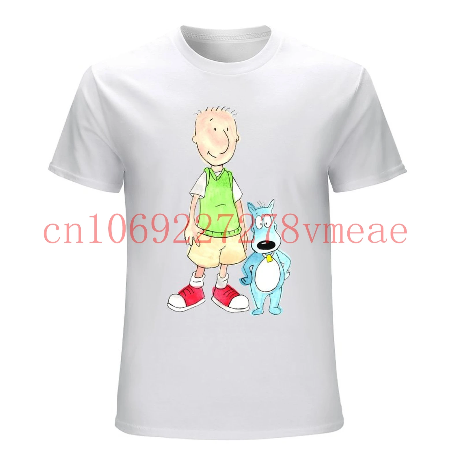 

Футболка с принтом Doug and Porkchop по индивидуальному заказу, модная крутая мужская и женская футболка