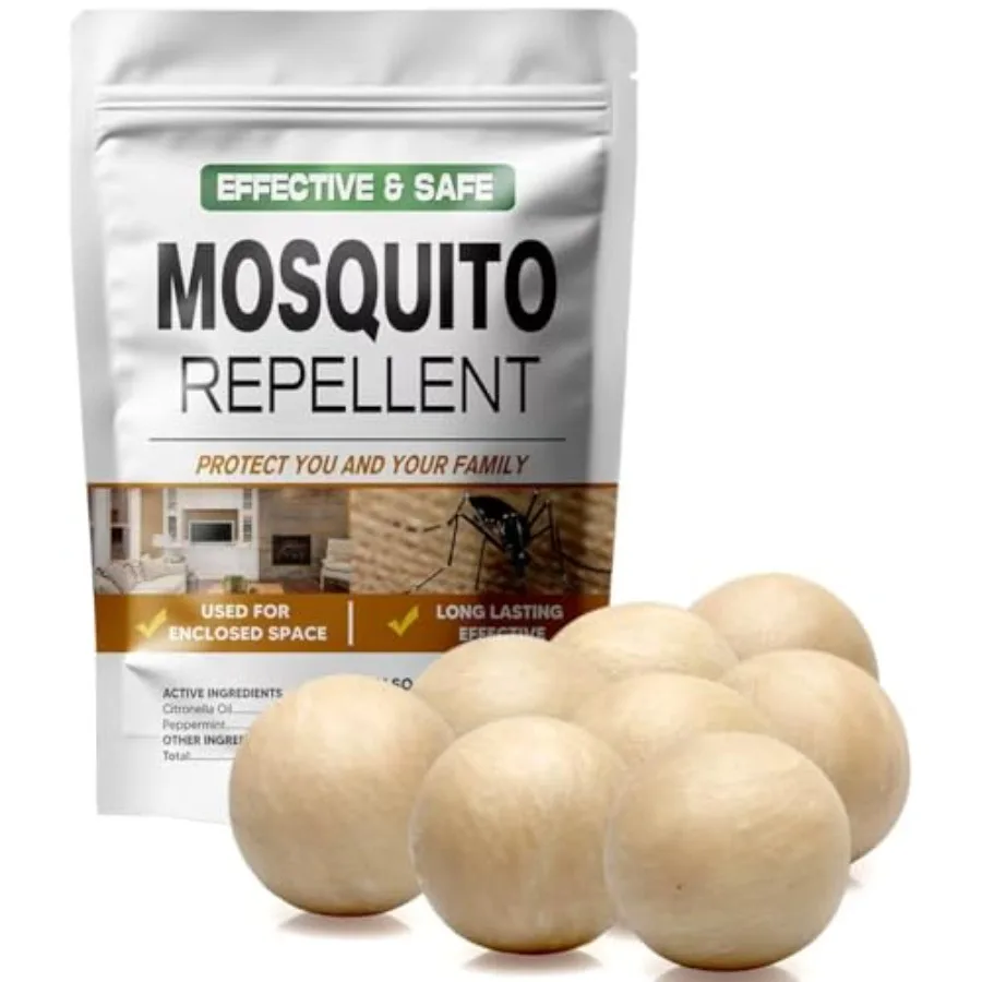 

Outdoor Patio and Indoor Mosquito Repellent Balls for Yard Porch Room and Camping Effective Mosquito Deterrent Solution with Lo