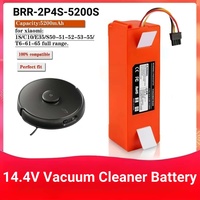 Original 5200mAh BRR-2P4S-5200S Robotic Vacuum Cleaner Replacement Battery For Xiaomi Roborock S55 S60 S65 S50 S51 S5 MAX S6