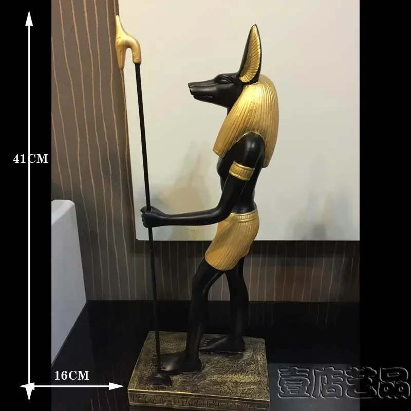 Ancient Greek and Egyptian Figures Gods Anubis Fair Balance God Dog Sculptures Home Desktop Decoration Travel Souvenir Gifts