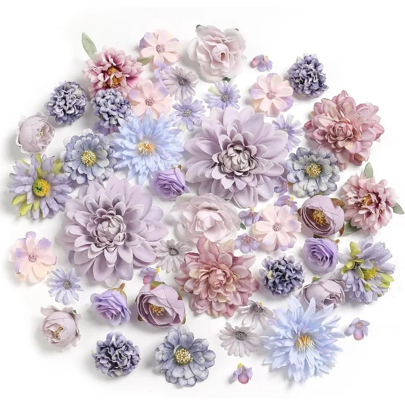 24 Stück künstliche Pfingstrosen-Blumen, Kopf für Hochzeitsdekoration, gefälschte Blumen, Heimdekoration, Geburtstagsfeier, DIY-Girlande, Geschenkzubehör – Detail 9