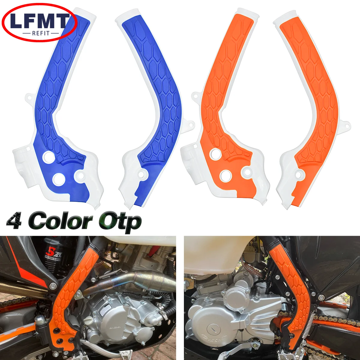 

X-Grip Frame Guard Protection Cover For KTM SXF EXC EXC-F For Husqvarna TE FE FC SX SXF EXC EXC-F 125-450 Dirt Bike MX Motocross