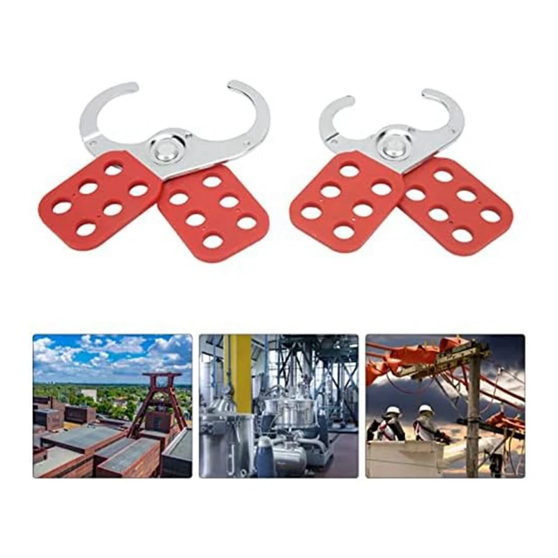Lockout Tagout Hasp With Nylon Handle Strength Lockhead Tagout Hasp For Industrial, Electric Power