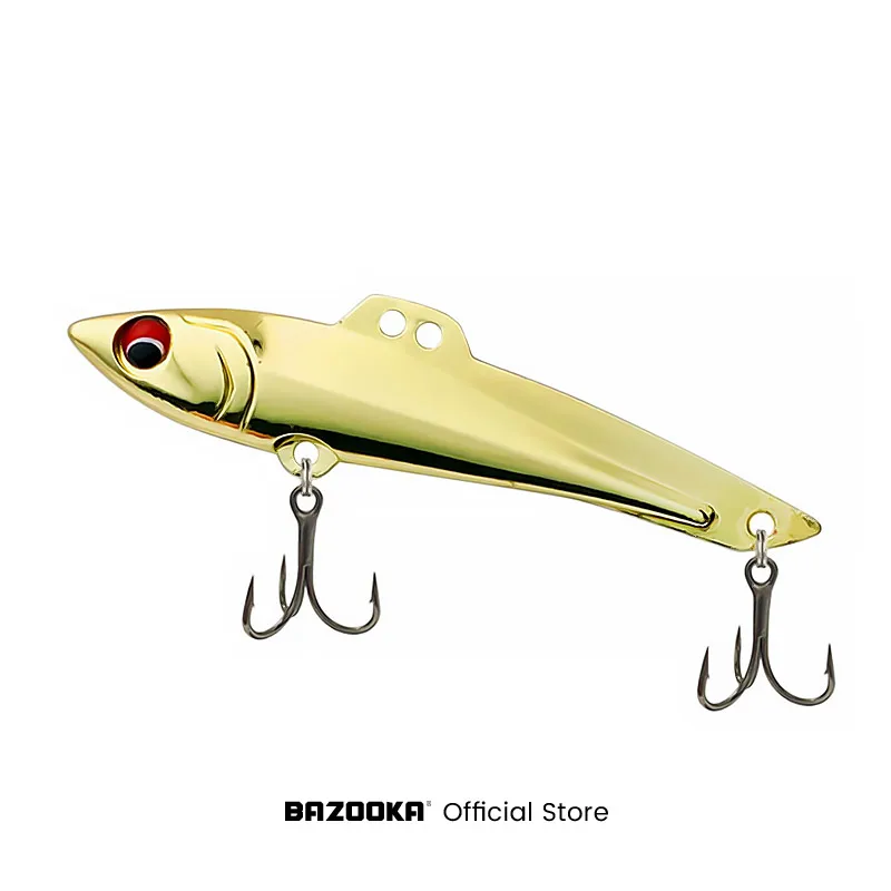 Bazooka VIB Fishing Lure Metal Hard Cast Jigging Spoonbait Swimbait Wobble Vibration Artificial Pesca Silver Bass Pike Winter