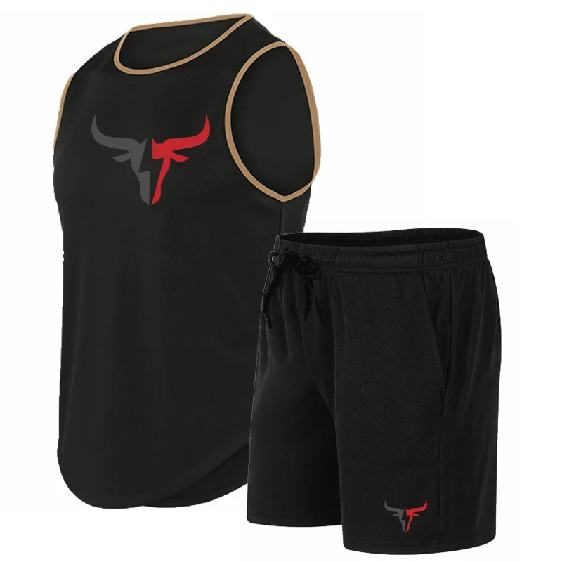 Quick Dry Basketball Jersey Set Men Vest ventilate uniform Breathable Pant Sports Suit youth Training T-Shirt Shorts Sportswear