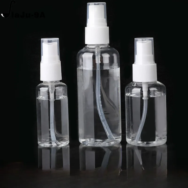 30/50/100ml Mini Empty Mist Spray Bottle Refillable Transparent Plastic Perfume Atomizer Portable Bottle Travel Accessories