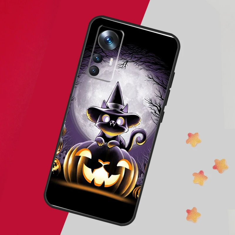 Witch Black Cat Case For Xiaomi 13T Pro 12T 11T 12 14 13 Lite 12X POCO F5 X3 X5 Pro X4 F4 M5 M5s F3 Cover
