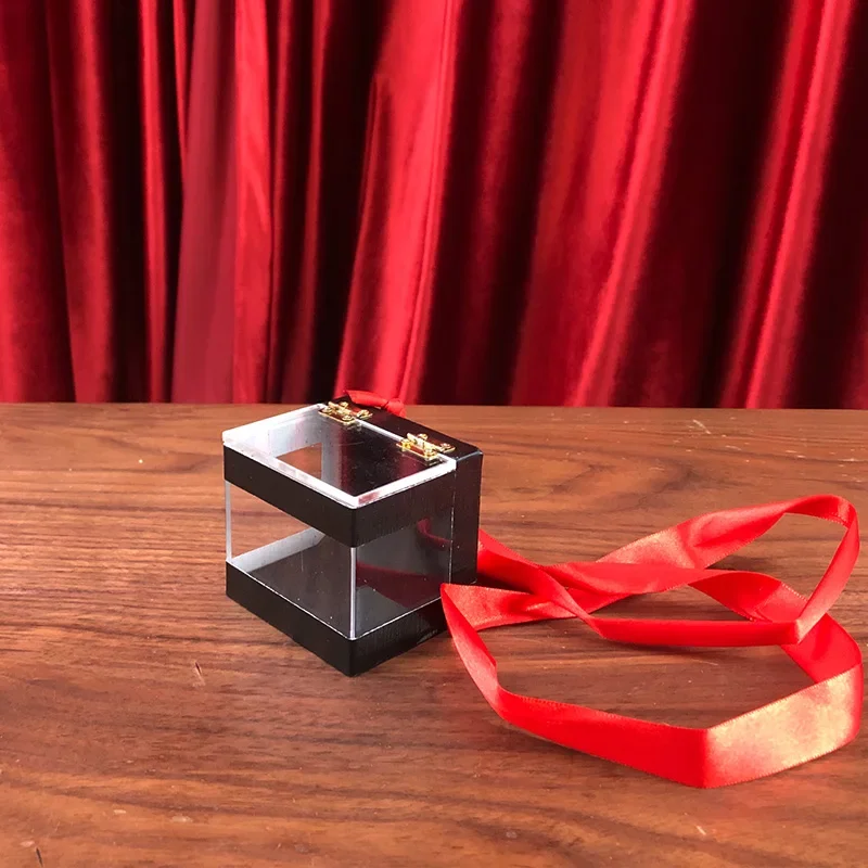 Crystal Clear Switching Box Prediction Box Magic Prop Close‑Up Street Stage Illusion Gimmick Accessories Comedy Magic Tricks