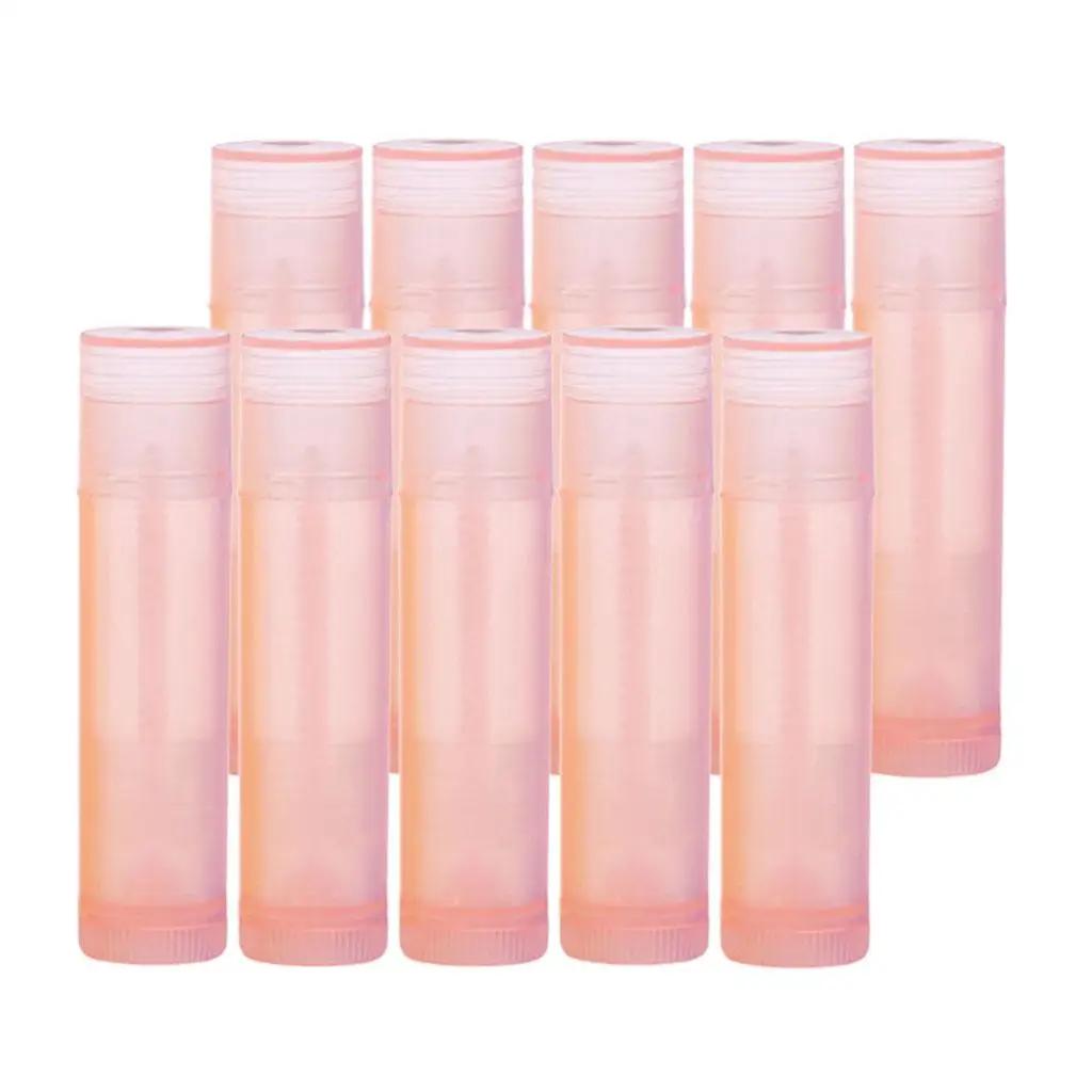 Tubos vacíos para pintalabios, botellas rellenables de bálsamo para brillo labial, 5x10x5G