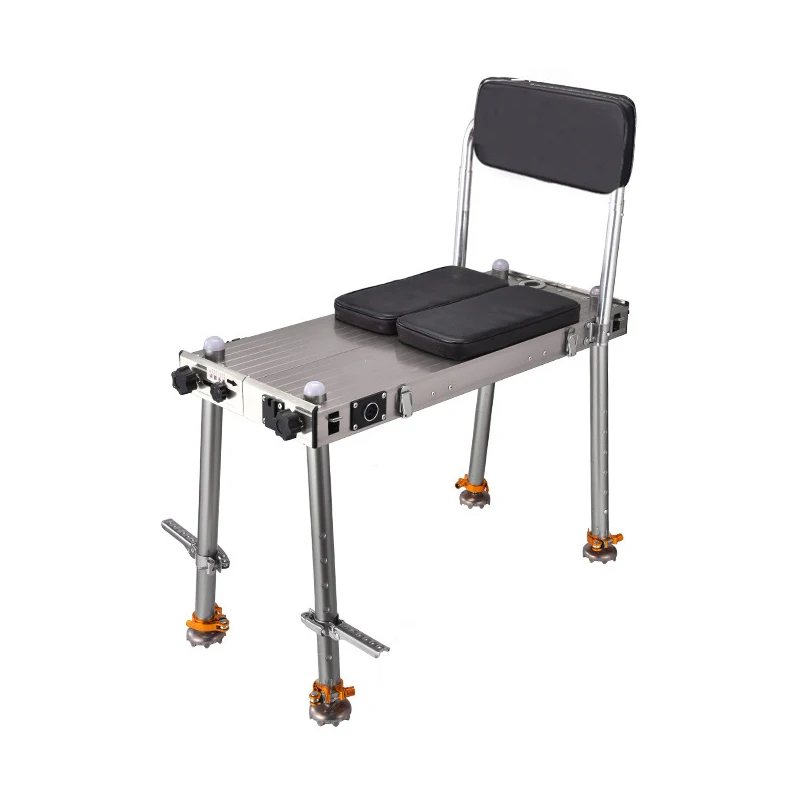 

Ultra-lightweight, foldable, multifunctional, telescoping, portable, aluminum alloy, reinforced small fishing platform chair