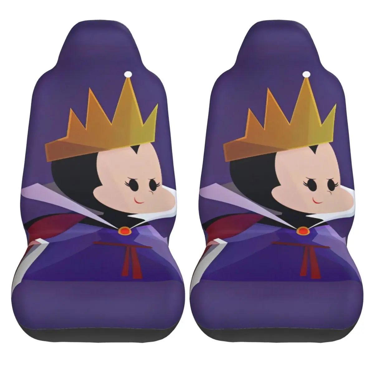 

Villains Car Seat Covers Kawaii Winter Auto Seat Covers Polyester Comfort 2 Pcs Cover