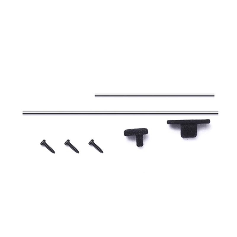 ABJL-For WPL D12 1/10 RC Truck Car Upgrade Parts Metal Long & Short Decoration Antenna Accessories