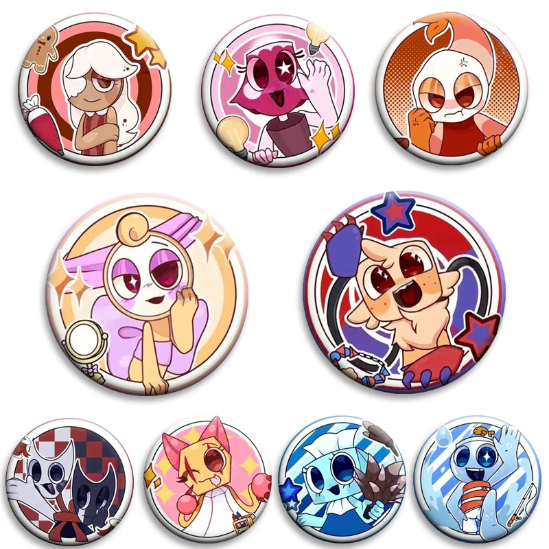 

Hot Game Figures Dandy Cosmo Vee Funny Enamel Pins Pattern Badge Brooch,Clothing Bag Decoration, Gifts for Friends, Classmates