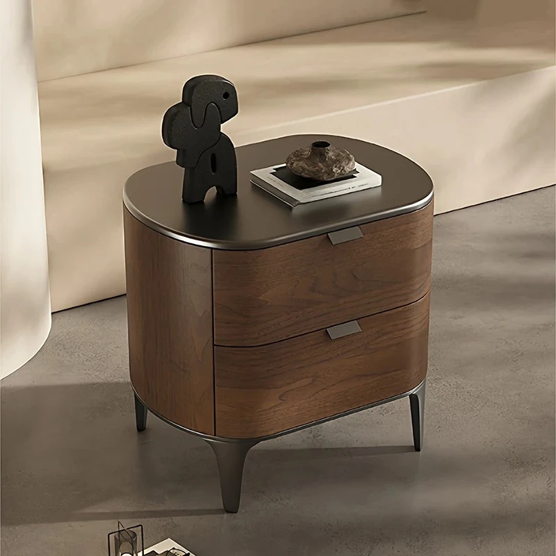 Luxury Delicacy Bedside Tables Simple Creative Storage Drawers Nightstand Trendy Italian Mesitas De Noche Bedroom Furniture