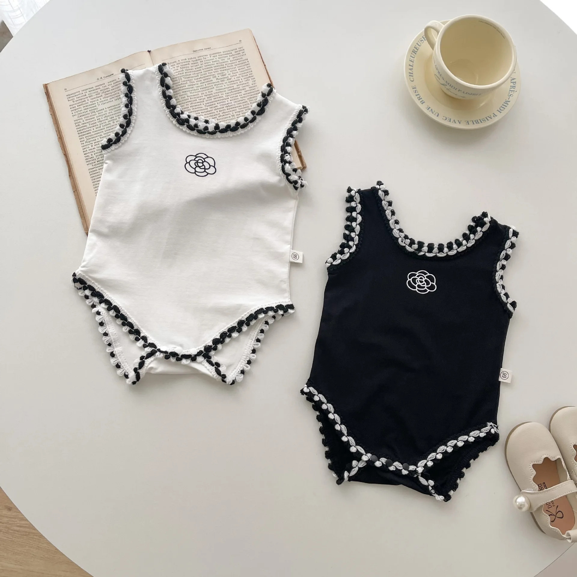 الرضع طفلة الصبي القطن الكتان - مراجعة Baby Summer Linen Sleeveless Jumpsuit وسعره