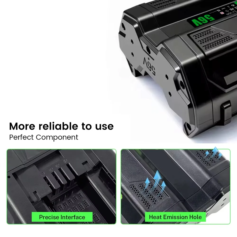 For EGO BA2800 56V 10000mAh Replacement Battery Compatible for EGO BA2800T BA4200 BA4200T BA1400 BA1400T BA5600T BA2240