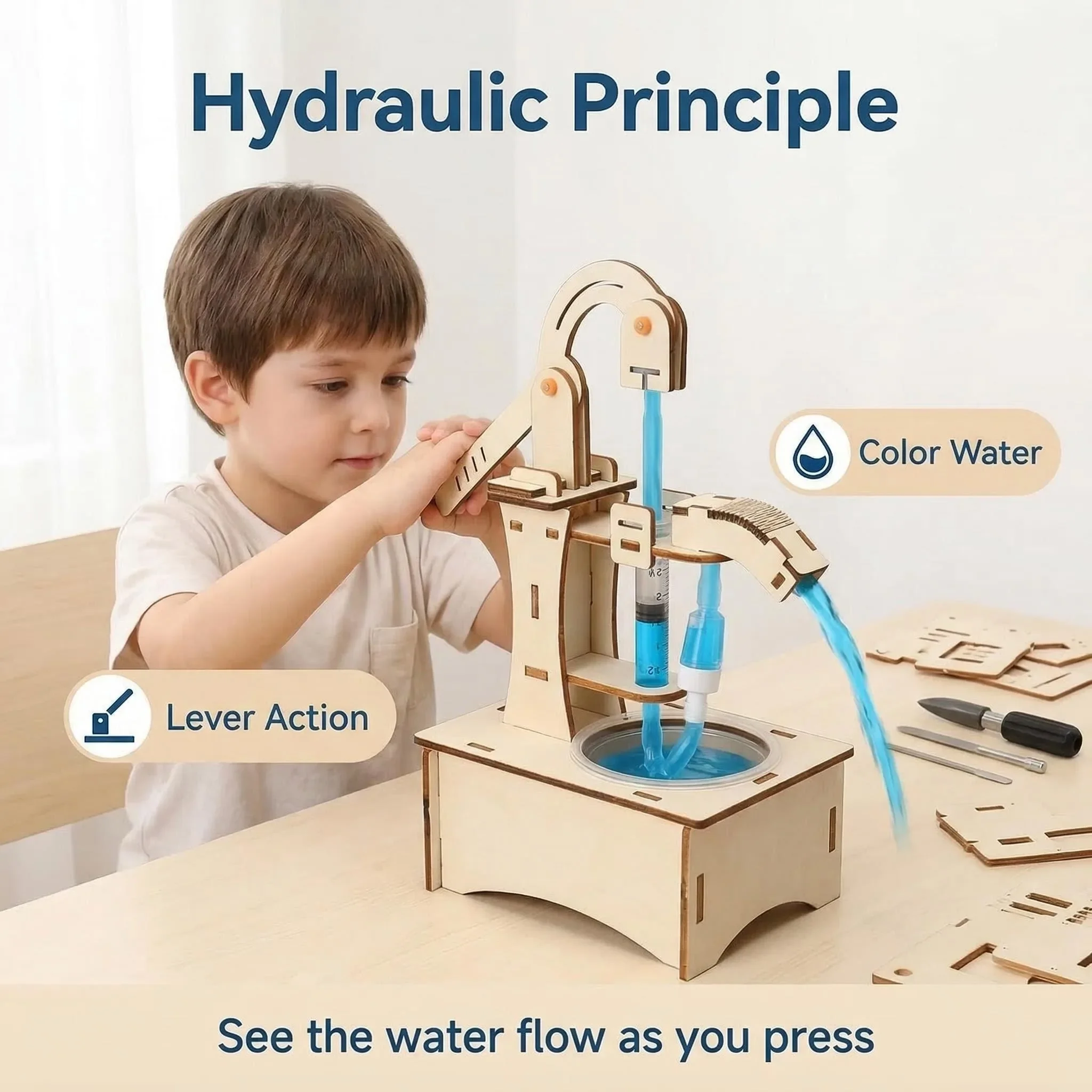

Children's Science Education Experiment Models, Children's DIY Handcrafted Assembly Toys, Children's DIY Gifts