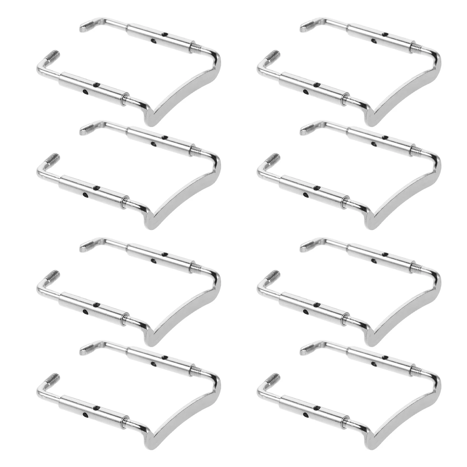 8 قطعة مسامير مسند الذقن الكمان الفضية استبدال الأجهزة آمنة إصلاح الكمان إصلاح أجزاء الذقن بقية تعديل الصيانة