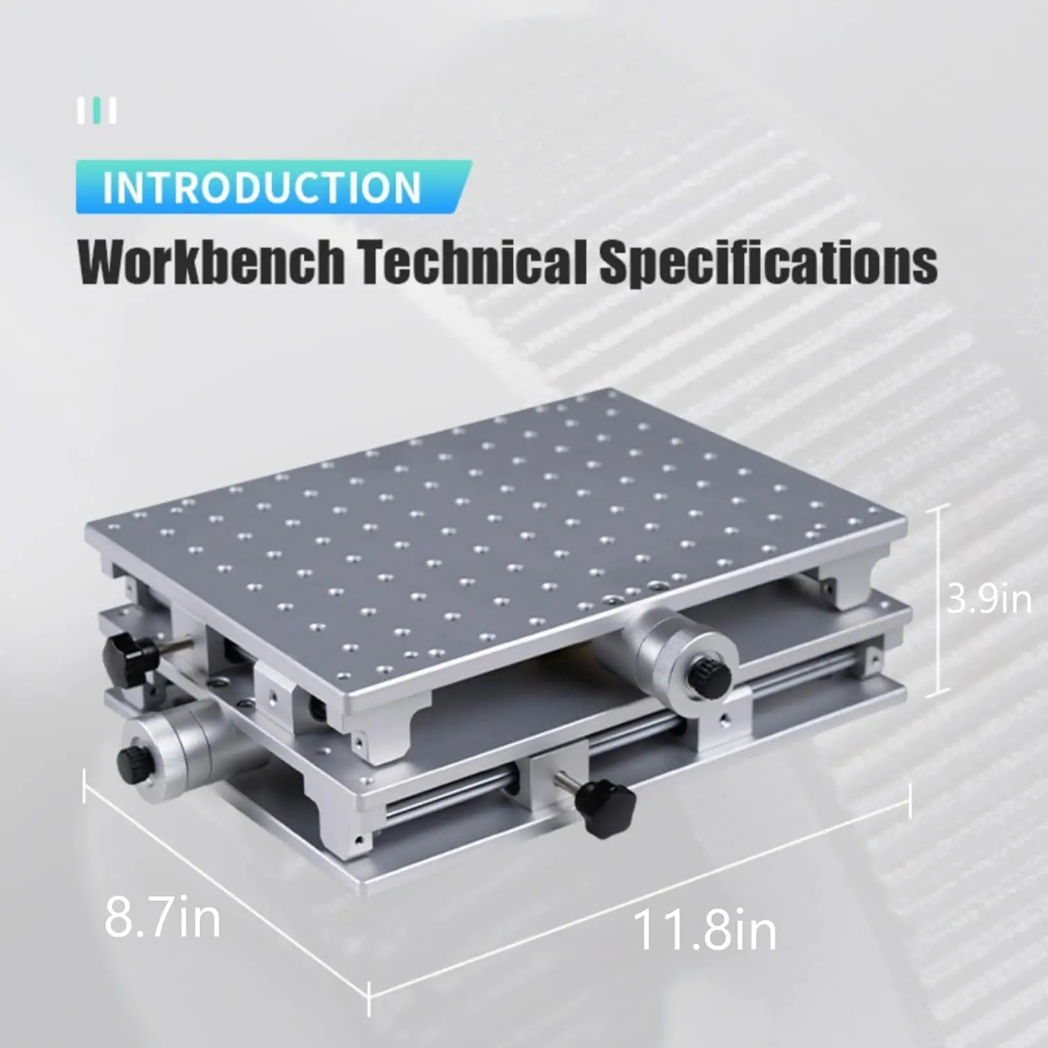 Us Stock 2-Axis Work Table 2D Workbench Xy Adjustable Manual Linear Stage For Laser Marking Engraving Machine