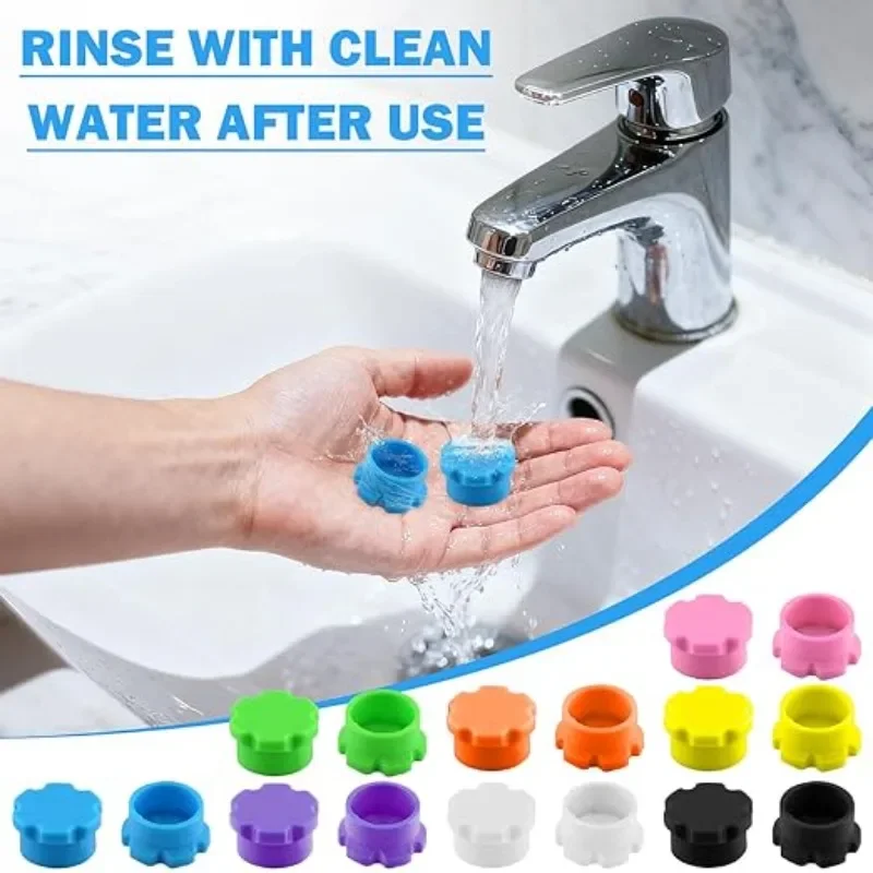8PCS Silicone Peptide Vial Protective Caps for 3ml 5ml Insulin Bottles Reusable Dust‑Resistant Flip‑Off Lids Peptide Storage