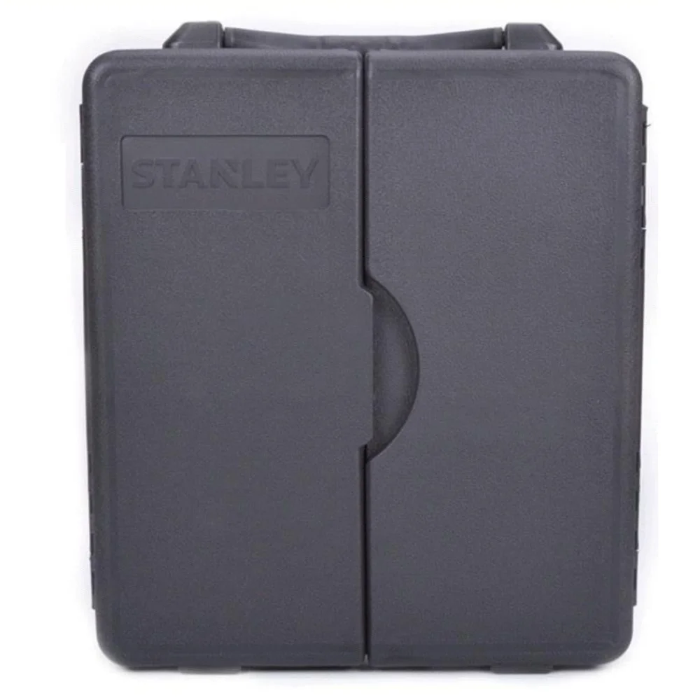 ชุดเครื่องมือช่างมืออาชีพสแตนลีย์ 110 ชิ้น ประกอบด้วยใบมีดตัด บิต ตัวล็อคแบบวงล้อ วัสดุเหล็กคุณภาพและพลาสติก