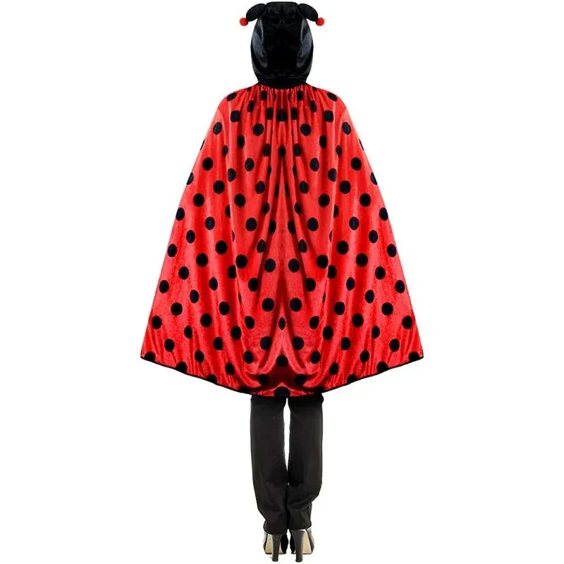 

25COS2025 Новое поступление накидка Bumble Bee на Хэллоуин платье для взрослых костюм-пончо божьей коровки