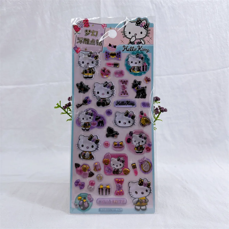 12pcs/lot Sanrio Kawaii Kitty Stickers Cute Scrapbooking DIY Diary Decorative Stationery Sticker Album Stick Label