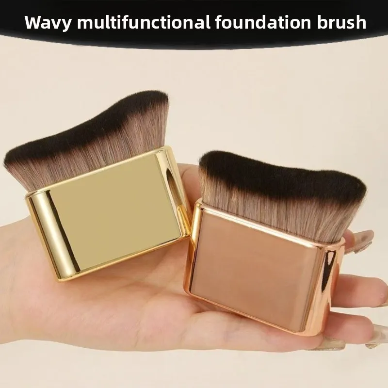 

New Oversized Soft-bristled Makeup Brush Multifunctional Body Bamboo Flat Brush Neck Foundation Loose Powder