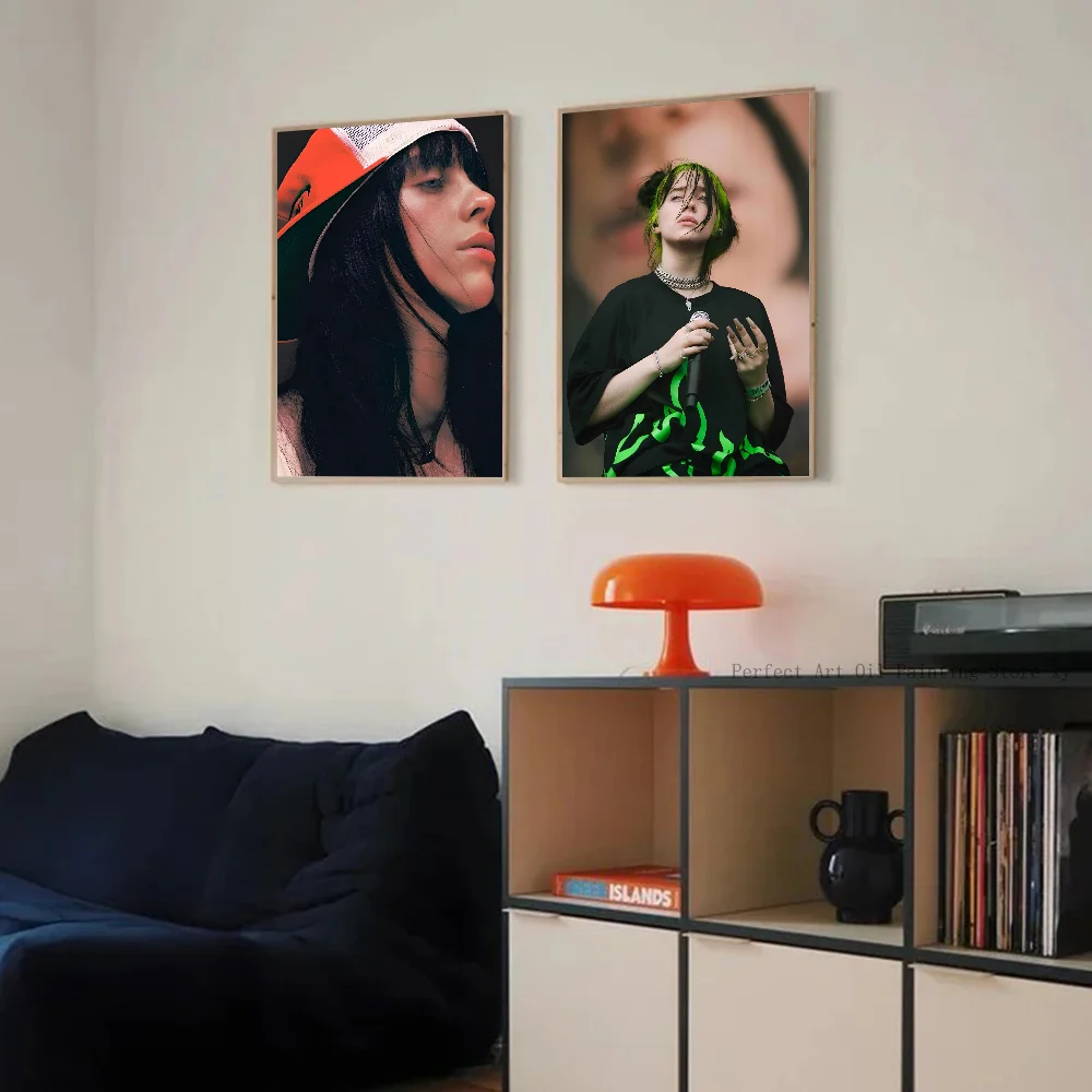 1 قطعة المغني الشهير بي بيلي المغني المشارك ورقة غرفة المعيشة المنزلي مدخل بار مطعم الفن