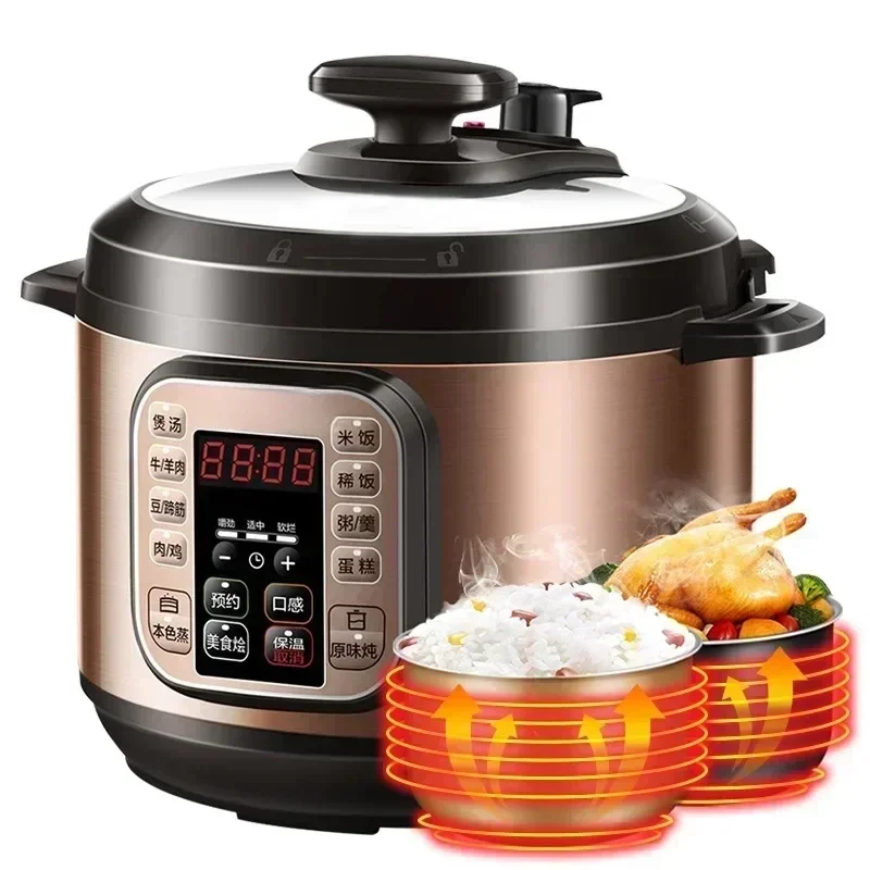 5L Cooker Kitchen Appliances  Electric Pressure Cooker Household Intelligent High Voltage Electric Rice Cooker