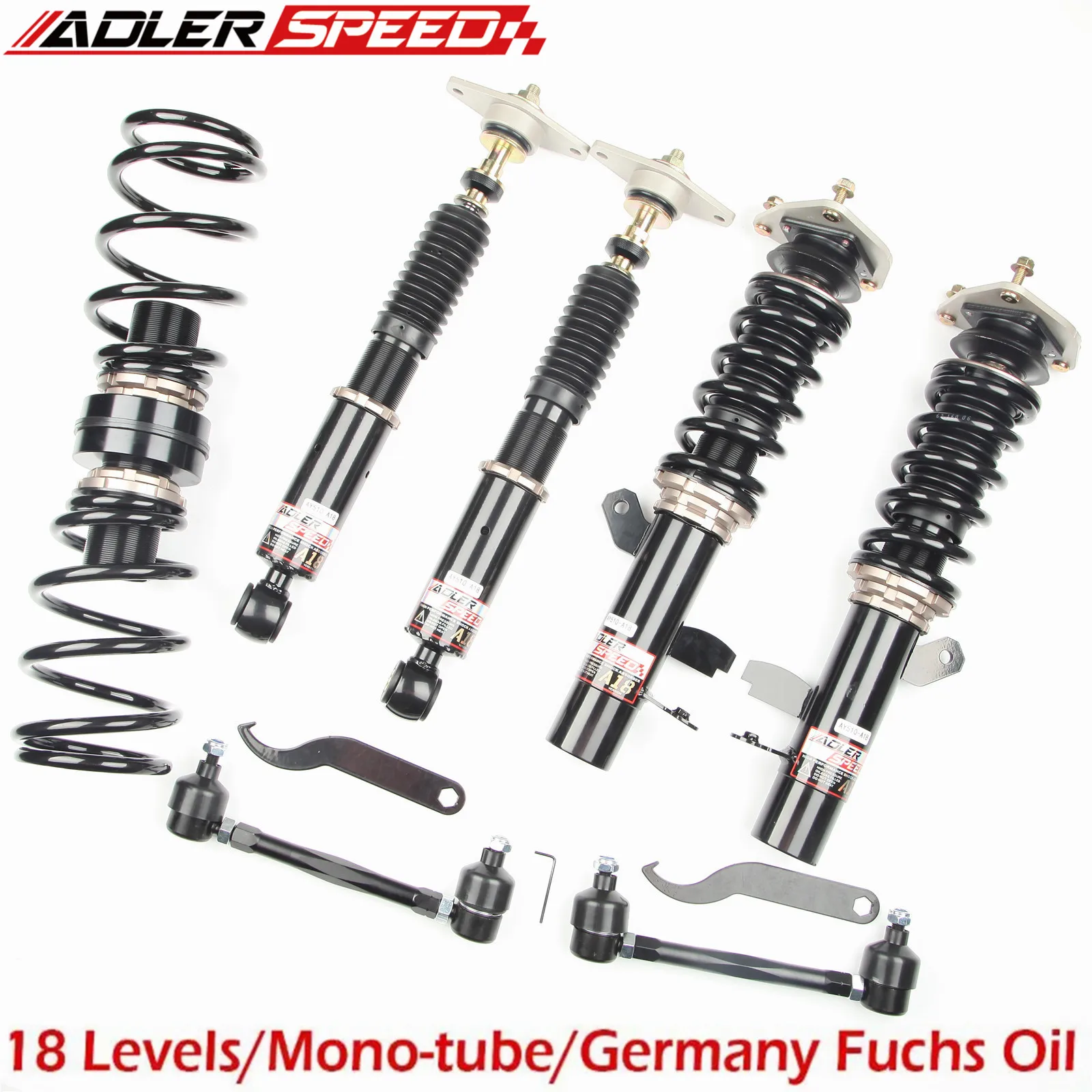 

ADLERSPEED 18-ходовой комплект опускания монохлопников для Ford Focus ST (P3) 2013-18, регулируемая демпфировка