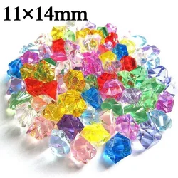 200pcs Acrylic Gem Stone Colorful Crushed Ice Rocks Aquarium Colorful Stone Fish Tank Children DIYJewelry Gems Decor