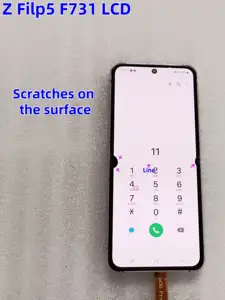 Bilashmart 120HZ 6.7 AMOLED LCD Samsung Z Flip5 5G F731B F731U LCD Display Touch Screen Digitizer Assembly With Defect Z Flip 5 F731