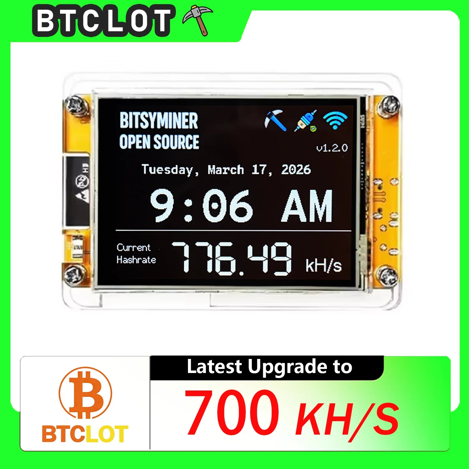 2026 new 780Kh/s Upgraded BitsyMiner 2.8