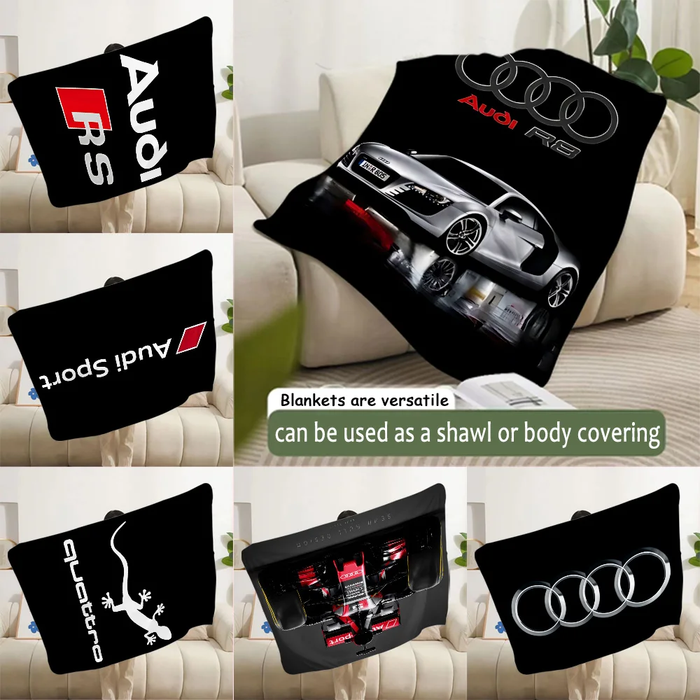 Sports Car RS For Printed Blanket Picnic Blankets Warm Blanket Soft and Comfortable Blanket Home Travel  A-audis Birthday Gift