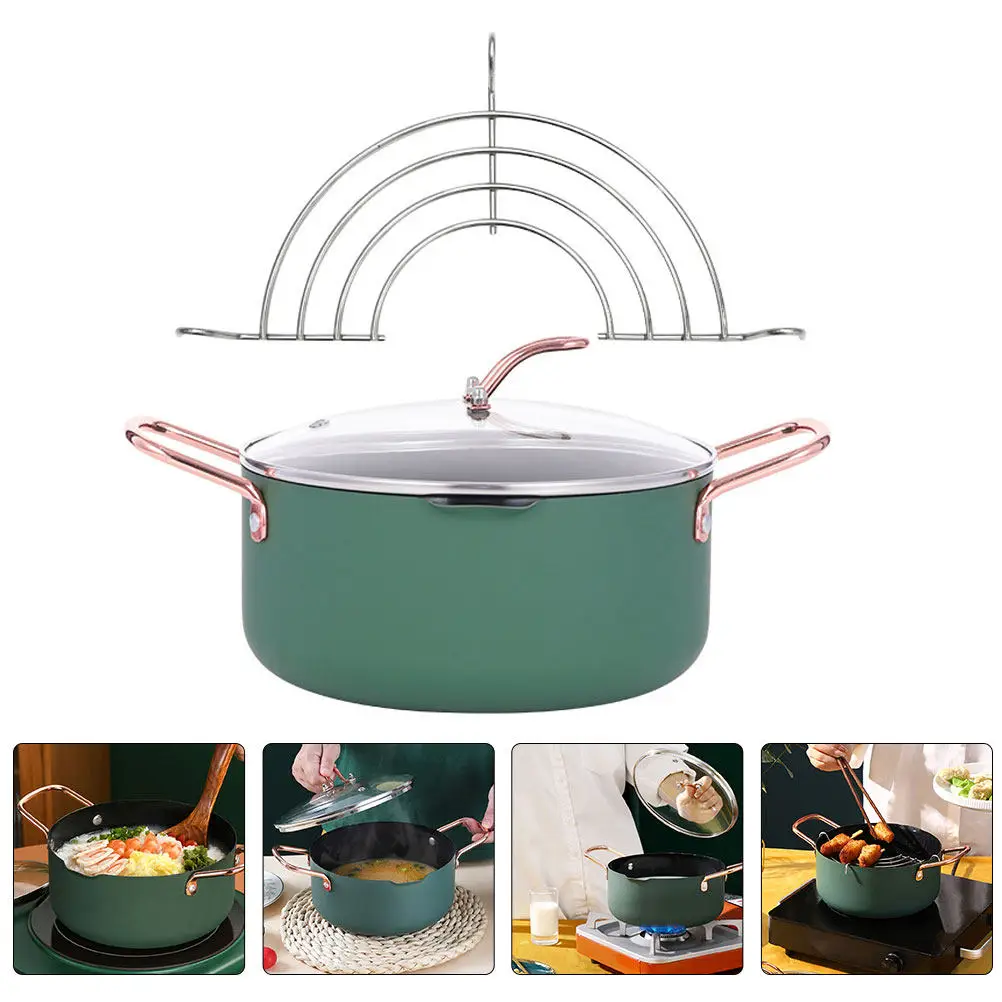 

1Set Practical Stockpot for Milk Soup Food Easy to Clean Suitable for Home Hotel Dorm Kitchen Soup Pot