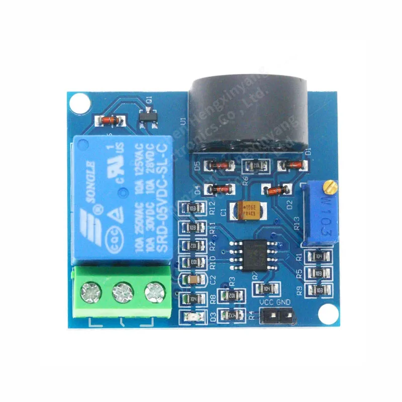 AC Capteur de Détection de Courant Module 5V 12V 24V Relais 5A Surintensité Protection Commutateur Sortie