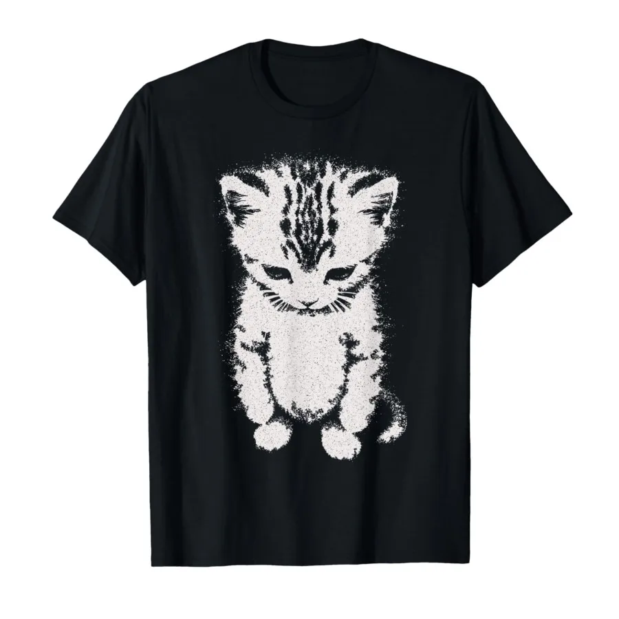 El Gato Triste gatito divertido Meme triste llorando Munchkin gato camiseta de moda para hombres mujeres 100% camisetas de algodón camisetas de manga corta P710
