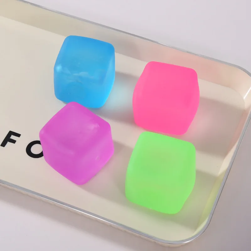 Rosa Maltose Squishy Spielzeug Anti Stress Sensorisches Zappelspielzeug Weiches simuliertes transparentes blaues Maltose-Dekompressionsspielzeug mit langsamer Rückfederung